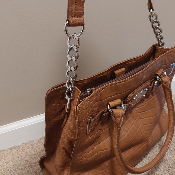 ❤️SALE! MICHAEL KORS Crocodile Embossed Hamilton Satchel - Picture 13 of 17